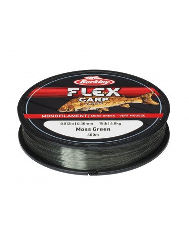 Ribiški laks Berkley Flex Carp Monofilament Fishing Moss Green 0,30mm - 0,35mm