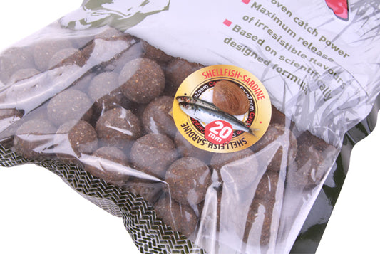 BOILI školjka-sardela 20mm - 16mm Shellfish-Sardine