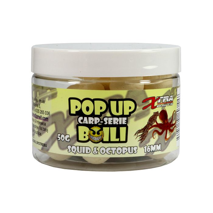 BOILI XTRA POP UP 16MM SQUID & OCTOPUS 50G